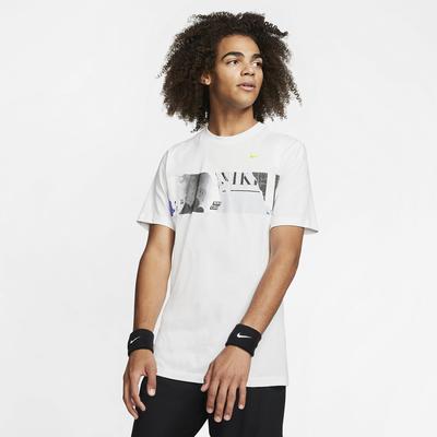 Nike Mens Graphic Tennis T-Shirt - White - main image