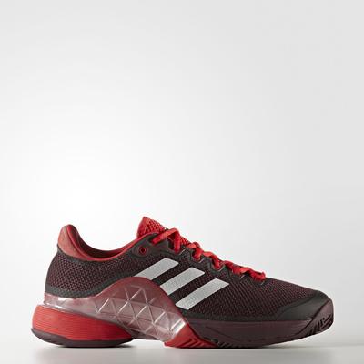 Adidas Mens Barricade 2017 Tennis Shoes - Burgundy Red