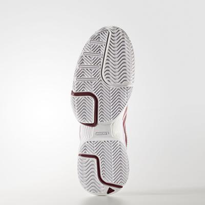 Adidas Womens Barricade Club 2017 Tennis Shoes - White/Burgundy - main image