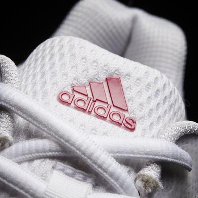 Adidas Womens Barricade Club 2017 Tennis Shoes - White/Burgundy - main image