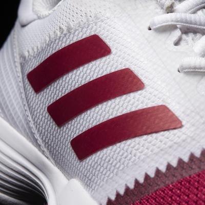 Adidas Womens Barricade Club 2017 Tennis Shoes - White/Burgundy - main image