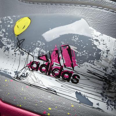 Adidas Mens Adizero Ubersonic 2.0 Street Art Tennis Shoes - Grey - main image