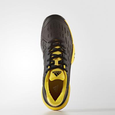 Adidas Kids Barricade Tennis Shoes - Black/Yellow - main image