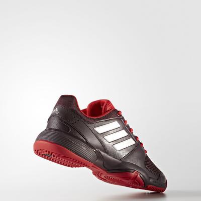 Adidas Kids Barricade Club XJ Tennis Shoes - Burgundy/Scarlet - main image