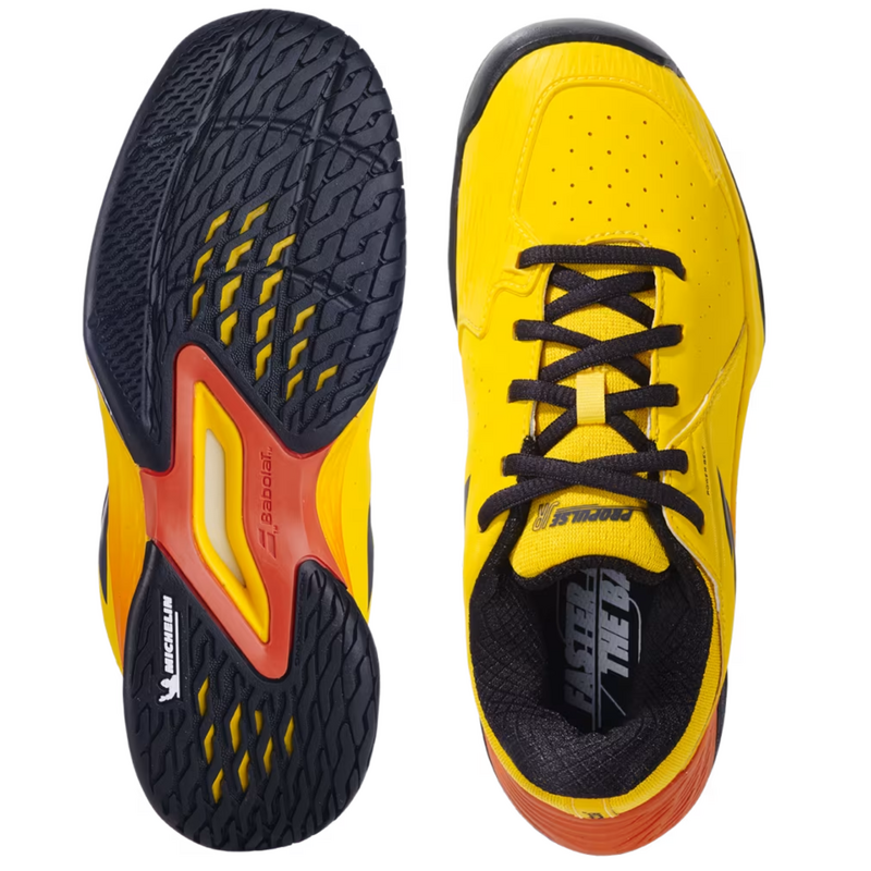Babolat Boys Propulse 3 Junior All Court Tennis Shoes - Yellow/Sunset - main image