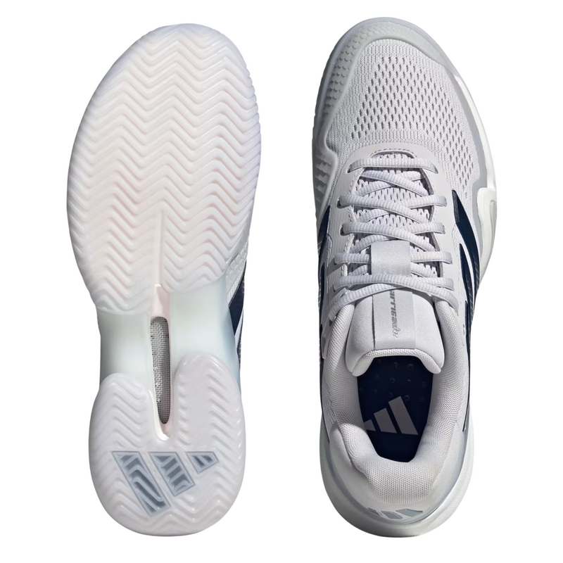 Adidas Mens Barricade 14 Tennis Shoes - Dark Grey/Aurora Ink/Cloud White - main image