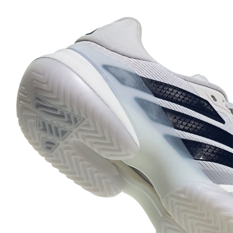 Adidas Mens Barricade 14 Tennis Shoes - Dark Grey/Aurora Ink/Cloud White - main image