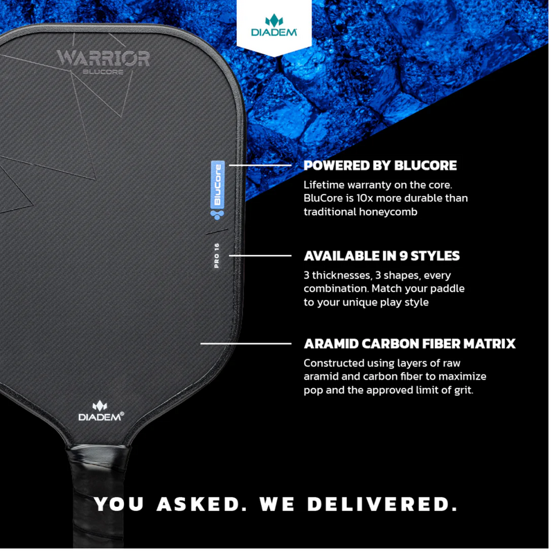 Diadem Warrior BluCore V3 Pro 2025 Pickleball Paddle  - main image