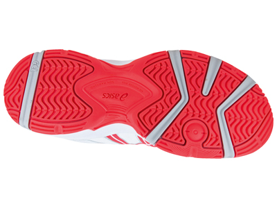 Asics Kids Gel Resolution 5 OC Junior Tennis Shoes - White/Pink - main image