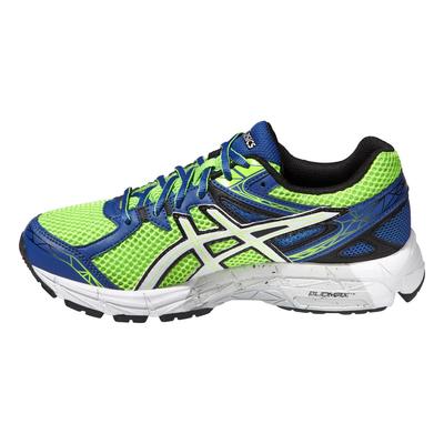 Asics Kids GT-1000 3 GS Running Shoes - Neon Green/White/Blue - main image