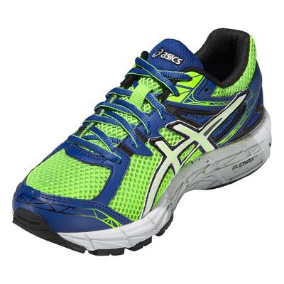 Asics Kids GT-1000 3 GS Running Shoes - Neon Green/White/Blue - main image