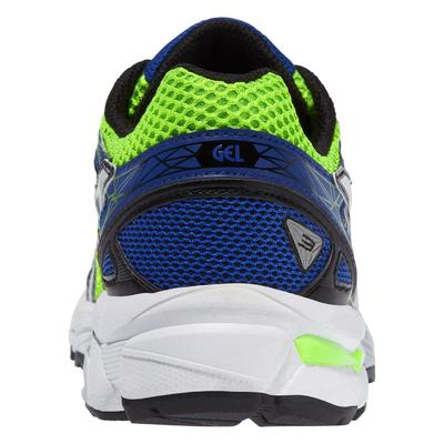 Asics Kids GT-1000 3 GS Running Shoes - Neon Green/White/Blue - main image
