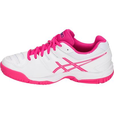Asics Kids GEL-Game 5 GS Tennis Shoes - White/Pink Glow - main image