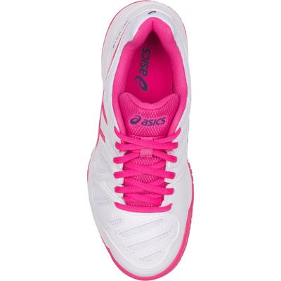 Asics Kids GEL-Game 5 GS Tennis Shoes - White/Pink Glow - main image