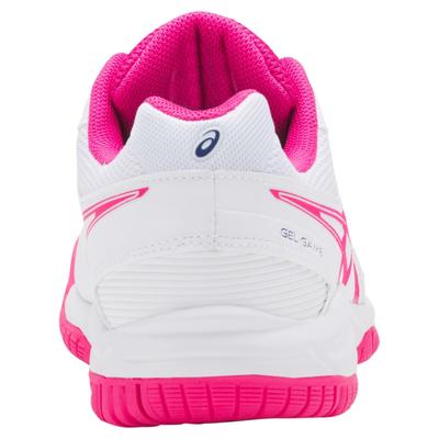 Asics Kids GEL-Game 5 GS Tennis Shoes - White/Pink Glow - main image