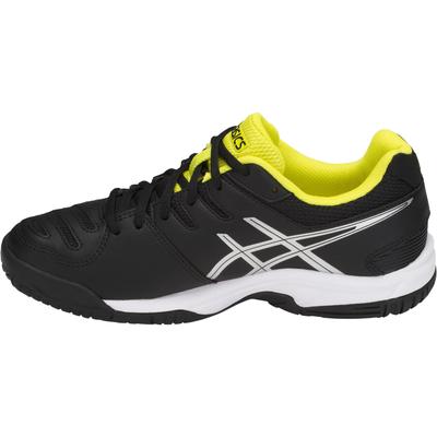 Asics Kids GEL-Game 5 GS Tennis Shoes - Black/Silver/Sulphur Spring - main image
