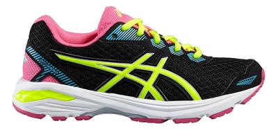 Asics Kids GT-1000 5 GS Running Shoes - Black/Yellow - main image