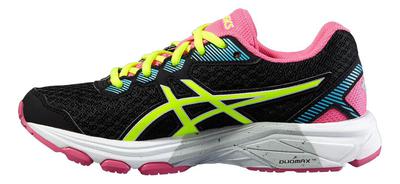 Asics Kids GT-1000 5 GS Running Shoes - Black/Yellow - main image