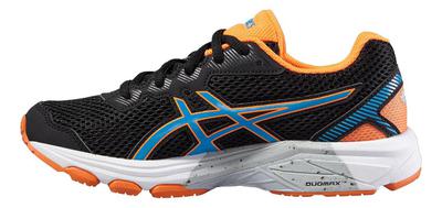Asics Kids GT-1000 5 GS Running Shoes - Black/Blue/Orange - main image