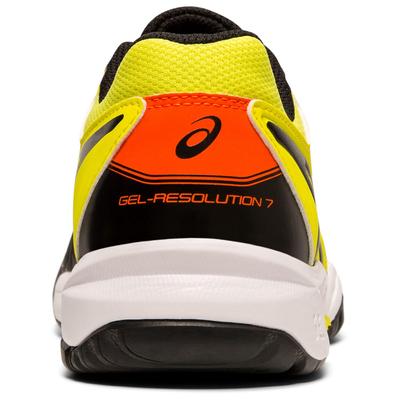Asics Kids GEL-Resolution 7 GS Tennis Shoes - Black/Sour Yuzu - main image