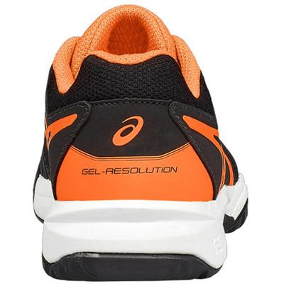 Asics Kids GEL-Resolution 7 GS Tennis Shoes - Black/Orange