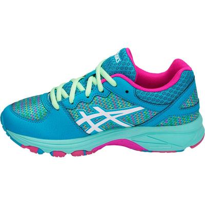 Asics Kids GEL-Netburner Pro Indoor Court Shoes - Island Blue/White/Pink Glow - main image