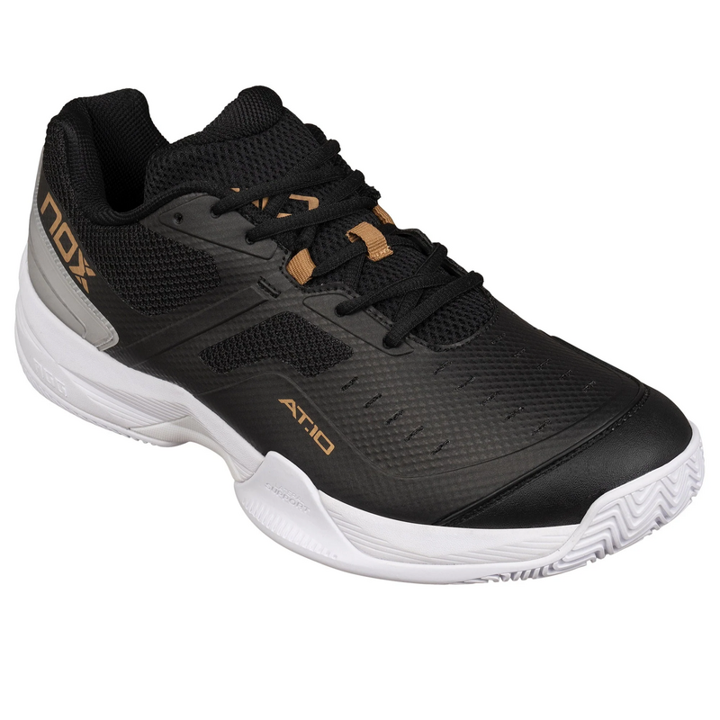 NOX Mens AT10 Pro Padel Shoes - Black/Gold - main image