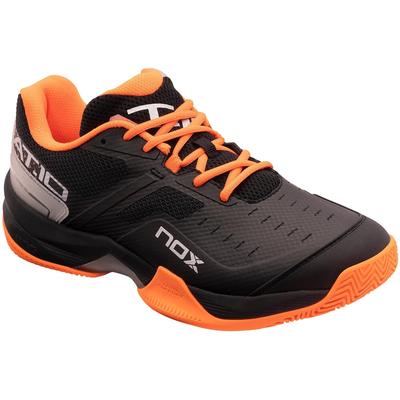 NOX Mens AT10 Padel Shoes - Black/Orange