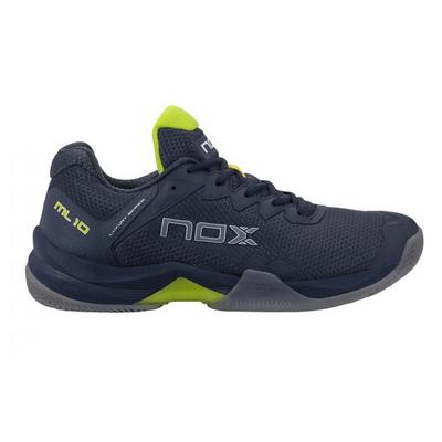 NOX Mens ML10 HEXA Padel Shoes - Navy/Lime - main image