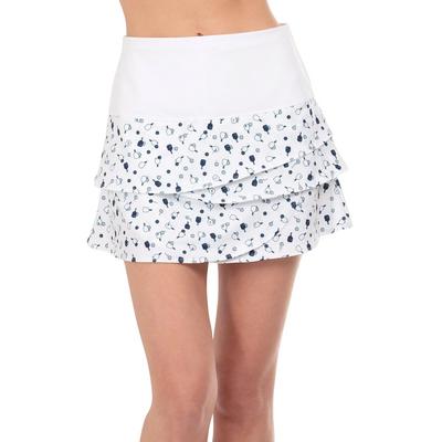 Lucky in Love Womens Long In A Pickle Scallop Skirt - White - main image