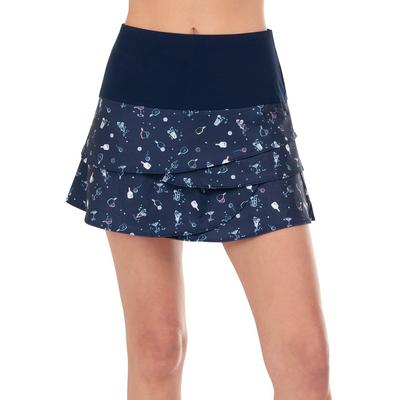 Lucky in Love Womens Long In A Pickle Scallop Skirt - Navy - main image