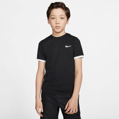 Nike Boys Dri-FIT Tennis Top - Black - main image