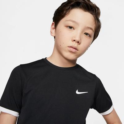 Nike Boys Dri-FIT Tennis Top - Black - main image