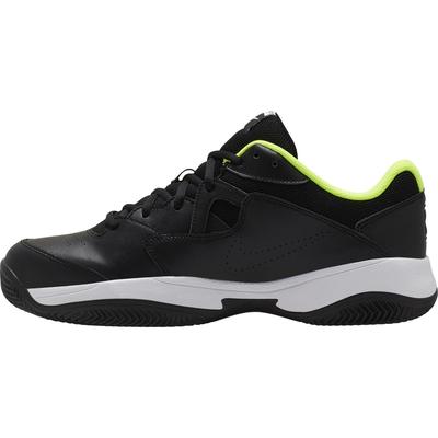 Nike Mens Court Lite 2 Clay Tennis Shoes - Black/White/Volt - main image