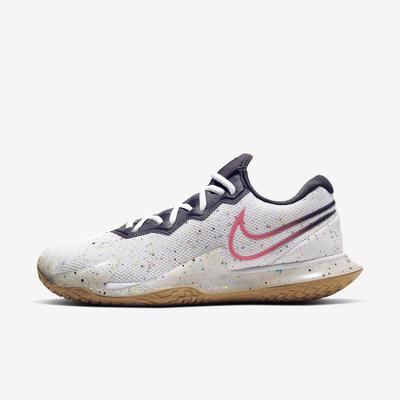 Nike Mens Air Zoom Vapor Cage 4 Tennis Shoes - White/Laser Crimson - main image