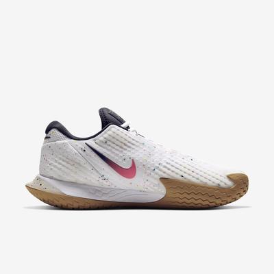 Nike Mens Air Zoom Vapor Cage 4 Tennis Shoes - White/Laser Crimson - main image