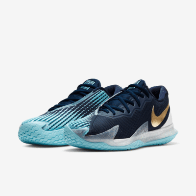 Nike Mens Air Zoom Vapor Cage 4 Tennis Shoes - Obsidian/Copa - main image