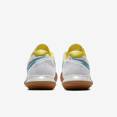 Nike Womens Air Zoom Vapor Cage 4 Tennis Shoes - White/Optic Yellow