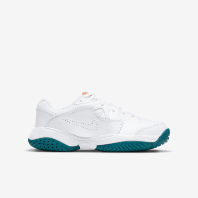 Nike Kids Court Lite 2 Tennis Shoes - White/Teal - main image