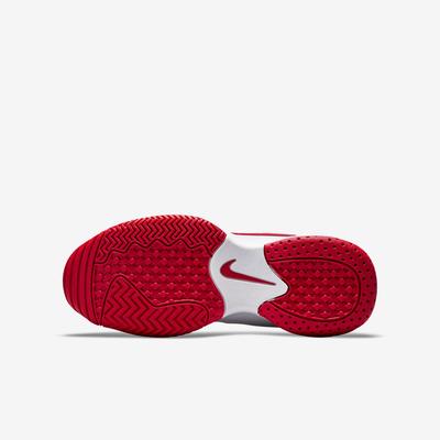 Nike Kids Court Lite 2 Tennis Shoes - White/Red
