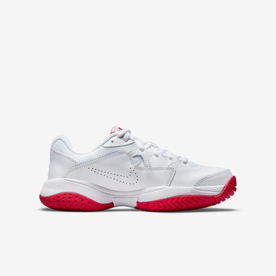Nike Kids Court Lite 2 Tennis Shoes - White/Red - main image