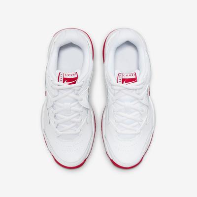 Nike Kids Court Lite 2 Tennis Shoes - White/Red - main image