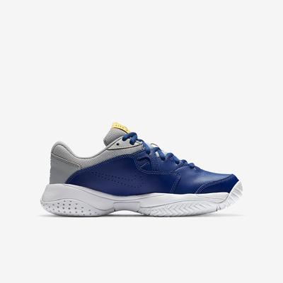 Nike Kids Court Lite 2 Tennis Shoes - Deep Blue Royal/Grey