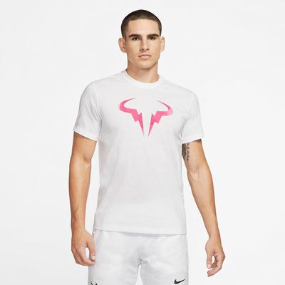 Nike Mens Dri-FIT Rafa Tee - White/Pink - main image