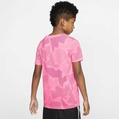 Nike Boys Dri-FIT Rafa Tee - Digital Pink/Gridiron - main image