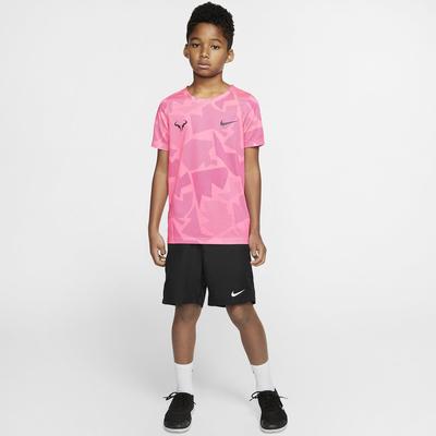 Nike Boys Dri-FIT Rafa Tee - Digital Pink/Gridiron - main image