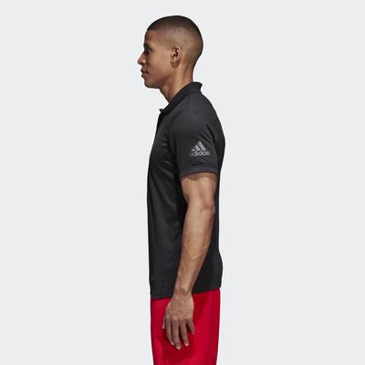 Adidas Mens Barricade Engineered Polo Shirt - Black - main image