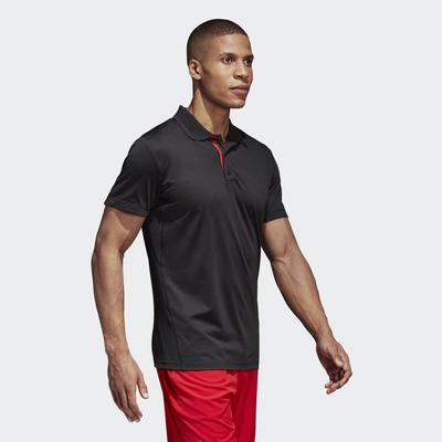 Adidas Mens Barricade Engineered Polo Shirt - Black - main image