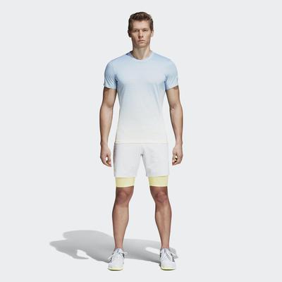 Adidas Mens Melbourne Tennis Shorts - Blue Tint/White - main image
