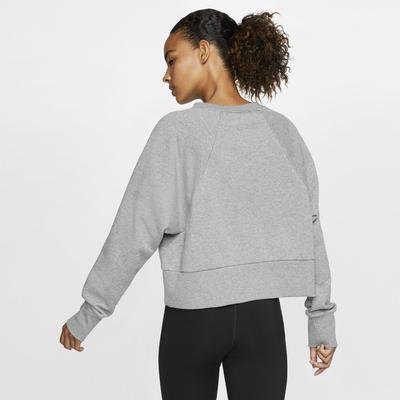 Nike Womens Dri-FIT Training Crew - Carbon Heather/Black - main image